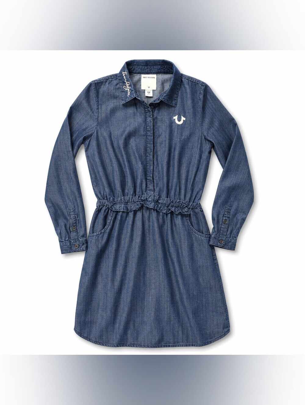 True Religion Indigo Chambray Shirt Dress
